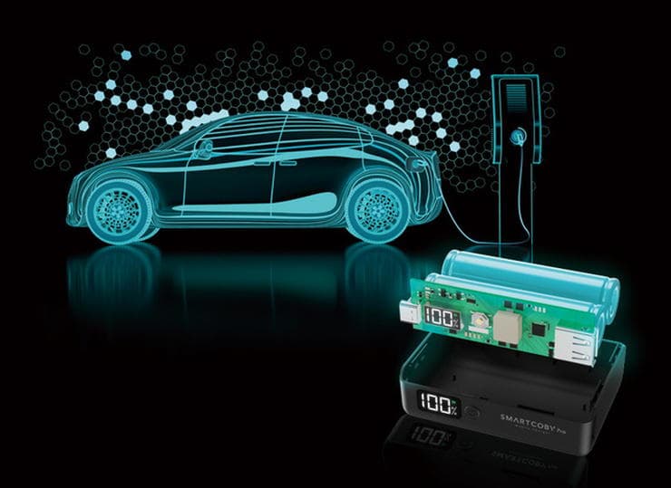 SMARTCOBY Pro 30Wは大手電気自動車メーカーが採用しているバッテリー搭載