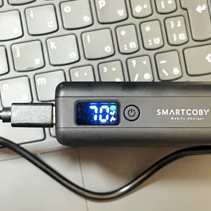 SMARTCOBY Pro 30Wのバッテリー残量表示