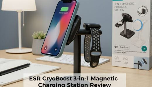 デスク革命！ESR CryoBoost冷却ファン搭載 3-in-1マグネット充電ステーションがデスクを整理しiPhoneの充電速度を維持する理由